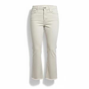 Mother Superior Insider Ankle Fray Jeans Act Natural High Rise Crop Flare SZ26